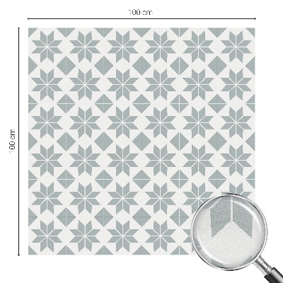 Geometriai csillagok Öntapadós üvegfólia vitrázs mintával