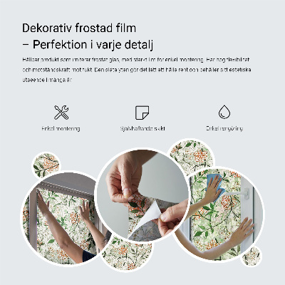 Harmonikus minta Öntapadós ablakfólia ólomüveg mintával