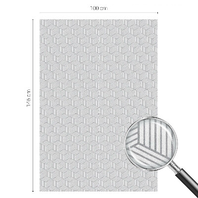 Hatszögletű szilárd anyagok Üvegfólia ablakra