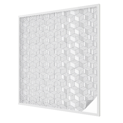 Hatszögletű szilárd anyagok Üvegfólia ablakra