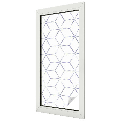 Lila rombuszok Öntapadós ablakfólia ólomüveg mintával