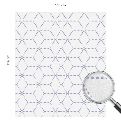 Lila rombuszok Öntapadós ablakfólia ólomüveg mintával