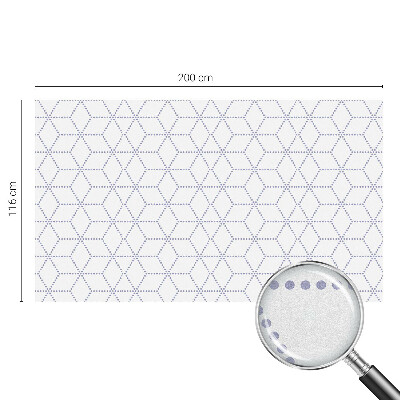 Lila rombuszok Öntapadós ablakfólia ólomüveg mintával