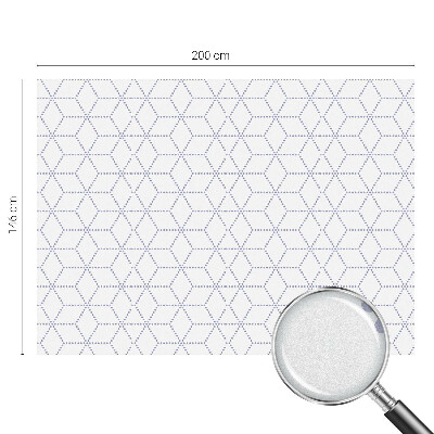 Lila rombuszok Öntapadós ablakfólia ólomüveg mintával