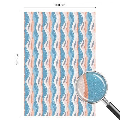 Hullámos ritmus Öntapadós üvegfólia vitrázs mintával