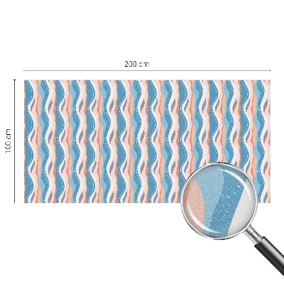 Hullámos ritmus Öntapadós üvegfólia vitrázs mintával