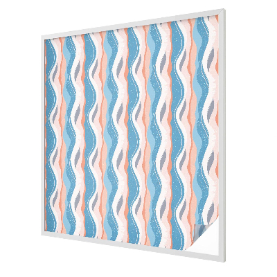 Hullámos ritmus Öntapadós üvegfólia vitrázs mintával