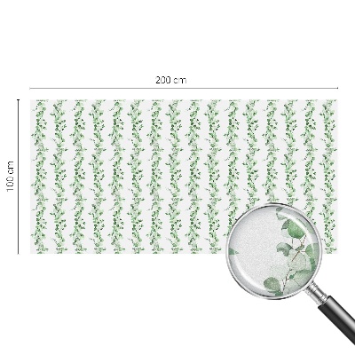 Zöld füzérek Ablaküveg fólia belátásgátló