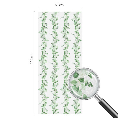 Zöld füzérek Ablaküveg fólia belátásgátló
