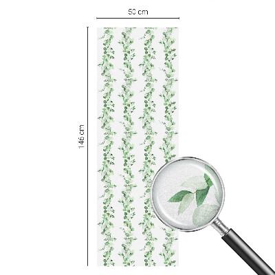 Zöld füzérek Ablaküveg fólia belátásgátló