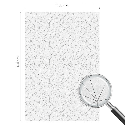 Geometriai minták Öntapadós üvegfólia vitrázs mintával