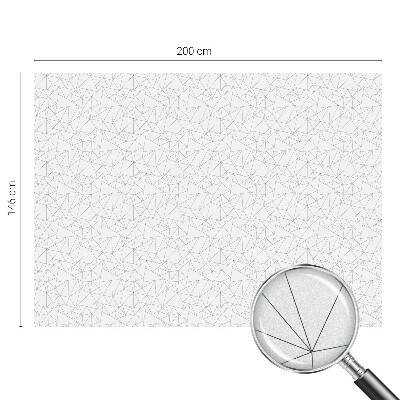 Geometriai minták Öntapadós üvegfólia vitrázs mintával