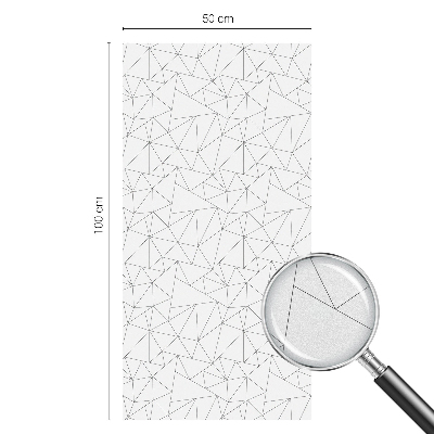 Geometriai minták Öntapadós üvegfólia vitrázs mintával