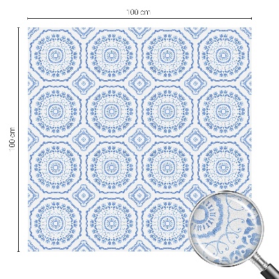 Virágdíszek Öntapadós ablakfólia ólomüveg mintával