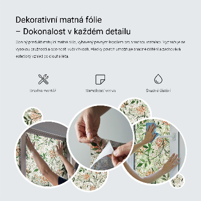 Virágdíszek Ablaküveg fólia belátásgátló