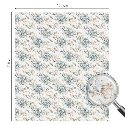 Virágos elegancia Öntapadós ablakfólia ólomüveg mintával