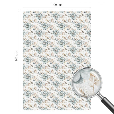 Virágos elegancia Öntapadós ablakfólia ólomüveg mintával