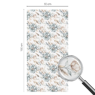 Virágos elegancia Öntapadós ablakfólia ólomüveg mintával