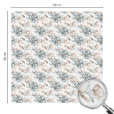 Virágos elegancia Öntapadós ablakfólia ólomüveg mintával