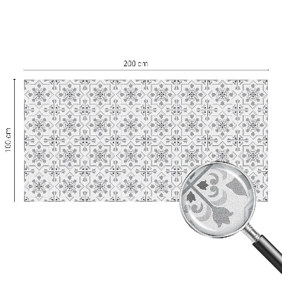 Szimmetrikus díszek Öntapadós üvegfólia vitrázs mintával