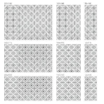 Szimmetrikus díszek Öntapadós üvegfólia vitrázs mintával