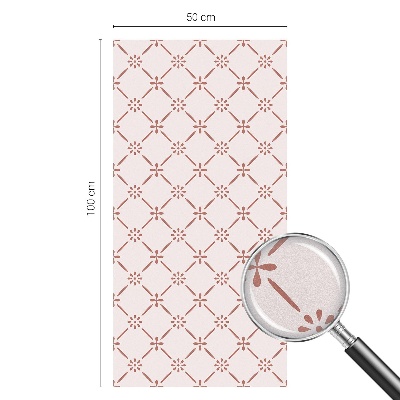 Virágminták Öntapadós üvegfólia vitrázs mintával