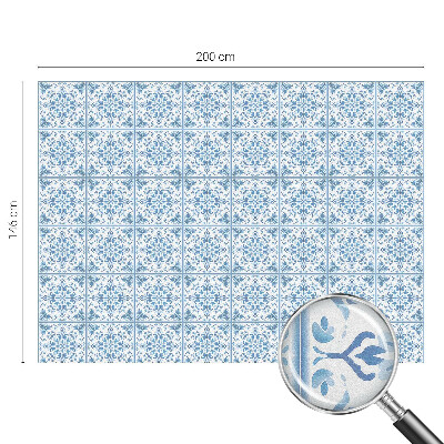 Virágdíszek Öntapadós üvegfólia vitrázs mintával