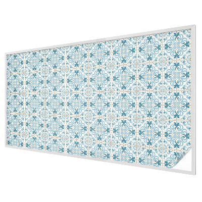 Virágos csempe Öntapadós ablakfólia ólomüveg mintával