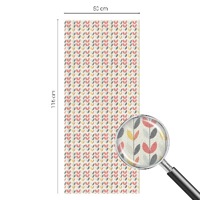 Retro levelek Öntapadós üvegfólia vitrázs mintával