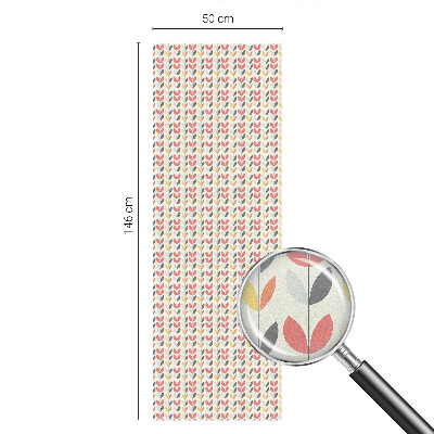 Retro levelek Öntapadós üvegfólia vitrázs mintával