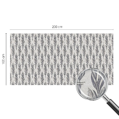 Elegáns tollak Öntapadós üvegfólia vitrázs mintával