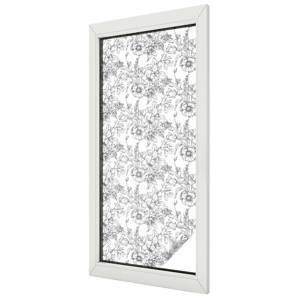 Virágos elegancia Belátásgátló fólia ablakra