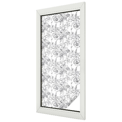Virágos elegancia Belátásgátló fólia ablakra