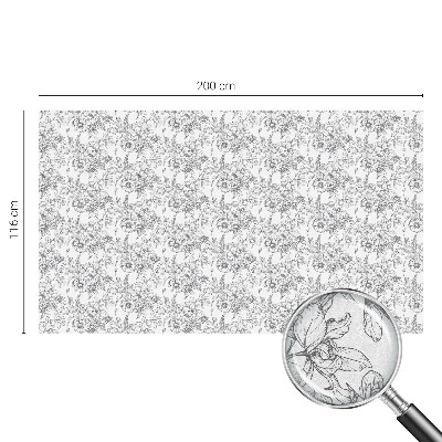 Virágos elegancia Belátásgátló fólia ablakra