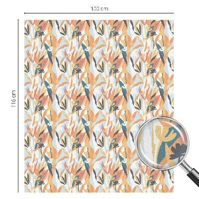 Botanikai energia Öntapadós üvegfólia vitrázs mintával