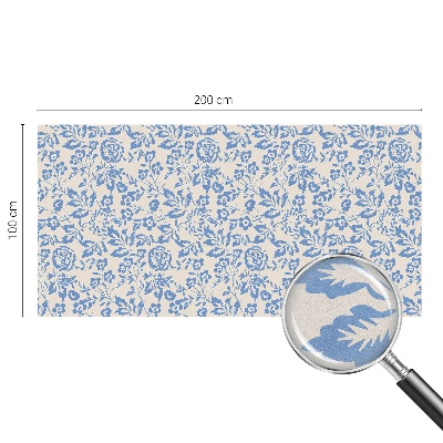 Virágok levelek Öntapadós ablakfólia ólomüveg mintával