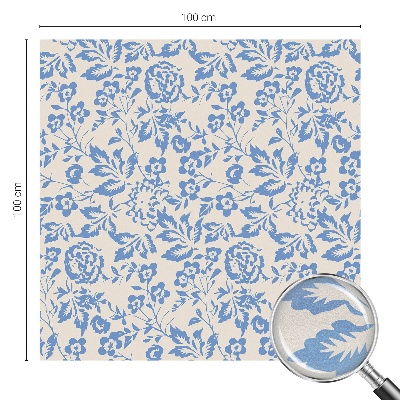 Virágok levelek Öntapadós ablakfólia ólomüveg mintával