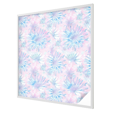 Virágos akvarellek Belátásgátló fólia ablakra