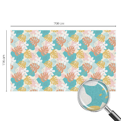 Egzotikus természet Öntapadós üvegfólia vitrázs mintával