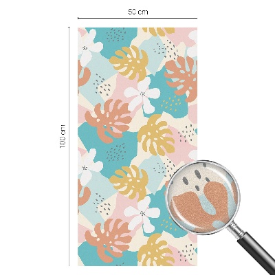 Egzotikus természet Öntapadós üvegfólia vitrázs mintával