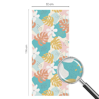 Egzotikus természet Öntapadós üvegfólia vitrázs mintával