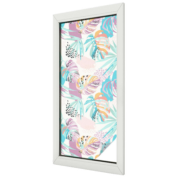 Absztrakt dzsungel Belátásgátló fólia ablakra