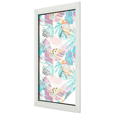 Absztrakt dzsungel Belátásgátló fólia ablakra