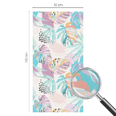 Absztrakt dzsungel Belátásgátló fólia ablakra