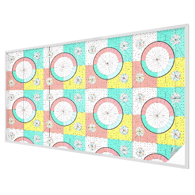 Geometriai körök Öntapadós üvegfólia vitrázs mintával