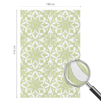 Zöld dísz Öntapadós ablakfólia ólomüveg mintával