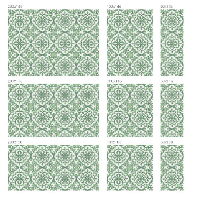 Zöld levelek Öntapadós ablakfólia ólomüveg mintával