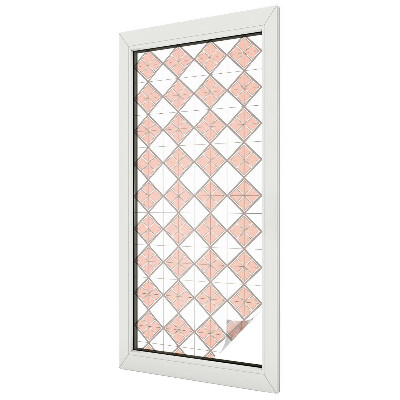 Geometriai rombuszok Belátásgátló fólia ablakra