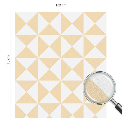 Geometriai háromszögek Öntapadós ablakfólia ólomüveg mintával