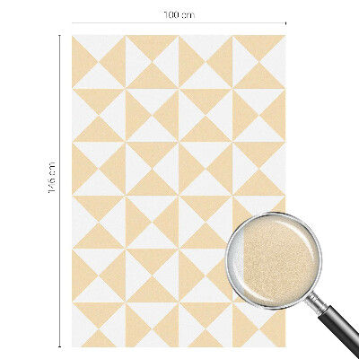 Geometriai háromszögek Öntapadós ablakfólia ólomüveg mintával